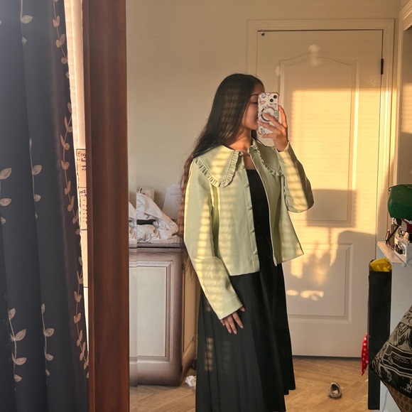 Missguided Leather Collar Jacket - Picture 5 of 6